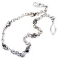 DK EMO Hook Clip Skull Biker Trucker Key Jean Wallet Chain (27.5") SLV/BLK CS28MLT