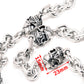 DK EMO Hook Clip Skull Biker Trucker Key Jean Wallet Chain (27.5") SLV/BLK CS28MLT