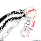 DK 2 Roof Spike Biker Trucker Key Jean Wallet Chain (26.5") Silver/Black CS35