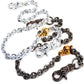 DK Gold Skull Strong Biker Trucker Key Jean Wallet Chain (22" 27") SLV/BLK CS40MLT
