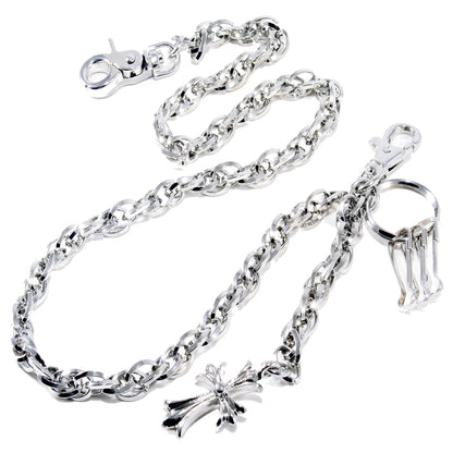 DK Cross Pendant Link Biker Trucker Key Jean Wallet Chain (26.5") CS42MLT