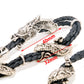 DK Dragon Pendant Synthetic Leather Biker Key Jean Wallet Chain (27") Black CS44