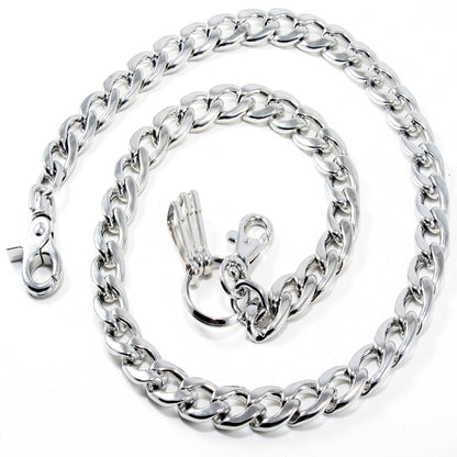 DK EMO Strong Basic Heavy Biker Trucker Key Jean Wallet Chain (23/30") RN/SLV/BLK CS47MLT