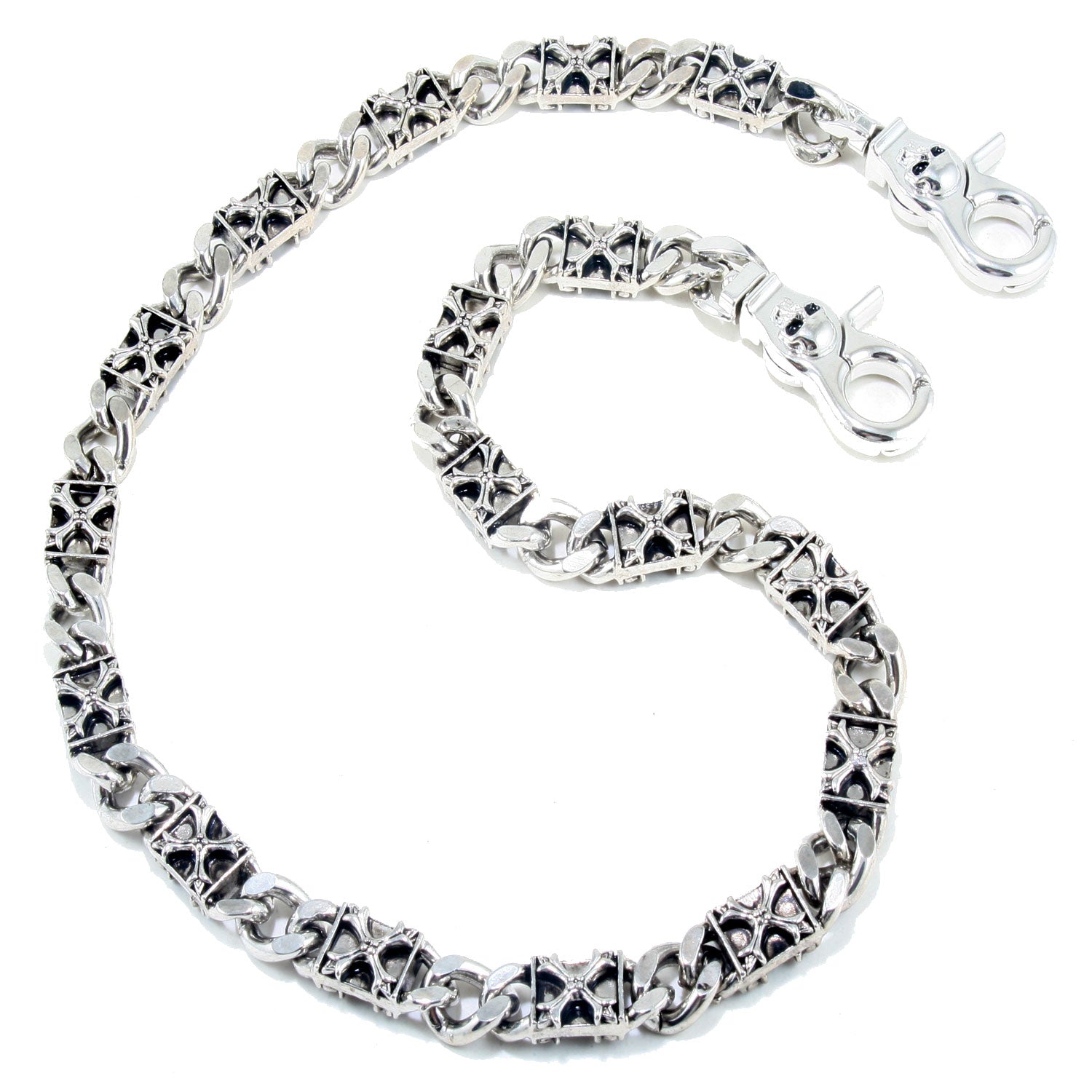 10way combination necklace＆wallet chain Double K Heavy Monster Rope Biker Key Jean Wallet Chain (22