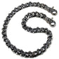DK Medieval Skull Symbol Biker Trucker Key Jean Wallet Chain (18/22) SLV BLK CS57M