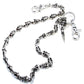 DoubleK Skull Axe Pendant Heavy Biker Trucker Key Jean Wallet Chain (22.5/28.5") Silver Black CS59
