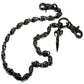 DoubleK Skull Axe Pendant Heavy Biker Trucker Key Jean Wallet Chain (22.5/28.5") Silver Black CS59