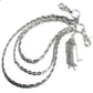 DK 3 Line Combo Link Classic Biker Key Jean Wallet Chain (24.5") Silver CS60