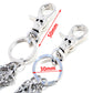 DK 3 Line Combo Link Classic Biker Key Jean Wallet Chain (24.5") Silver CS60