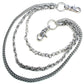 DK 3 Line Combo Link Heavy Trucker Biker Key Jean Wallet Chain (24.5") Silver CS61
