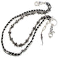 DK Knife Pendant Combo EMO Biker Keychain Key Jean Wallet Chain CS62