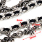 DK Knife Pendant Combo EMO Biker Keychain Key Jean Wallet Chain CS62