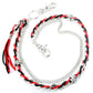DK 2 Row Link Black Red Suede EMO Biker Keychain Key Jean Wallet Chain (24.5") CS64