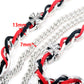 DK 2 Row Link Black Red Suede EMO Biker Keychain Key Jean Wallet Chain (24.5") CS64