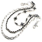 DK Cross Mark 3 Line Biker Trucker Key Jean Wallet Chain (23.5") Silver CS78
