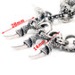 DK Claw Pendant Ring EMO Biker Trucker Key Jean Wallet Chain (28") SLV/BLK CS79MLT