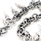 DK Claw Pendant Ring EMO Biker Trucker Key Jean Wallet Chain (28") SLV/BLK CS79MLT
