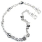DK Multi Skull Connect EMO Biker Trucker Key Jean Wallet Chain CS80 (22/26.5") SLV BLK CS80MLT