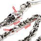 DK Cross Pendant Skull Biker Trucker Key Jean Wallet Chain (25.5") Silver CS82