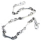 DKSkull Bone EMO Biker Trucker Key Jean Wallet Chain (28") SLV/BLK CS85
