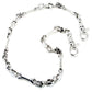 DKSkull Bone EMO Biker Trucker Key Jean Wallet Chain (28") SLV/BLK CS85