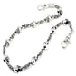 DK EMO Skull Connect Classic Biker Trucker Key Jean Wallet Chain (21/28.5") SLV/BLK NCS34