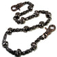 DK EMO Skull Connect Classic Biker Trucker Key Jean Wallet Chain (21/28.5") SLV/BLK NCS34