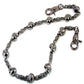DK EMO Skull Connect Classic Biker Trucker Key Jean Wallet Chain (21/28.5") SLV/BLK NCS34