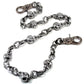 DK Skull Tongue Biker Trucker Keychain Key Jean Wallet Chain (22/27") SLV/BLK NCS74