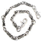 DK 2 Dragon Head Trucker Rocker Biker Key Jean Wallet Chain (22/27") Silver NCS84
