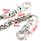 DK 2 Dragon Head Trucker Rocker Biker Key Jean Wallet Chain (22/27") Silver NCS84