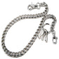DK EMO Strong Basic Leash Heavy Linked Jeans Wallet Key Chain (23") SLV/BLK CS149MLT