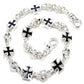 DK Heavy Cross Trucker Biker Key Jean Wallet Chain (22/28.5") Silver NCS95