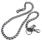 DK EMO Simple Strong Basic Biker Trucker Key Jean Wallet Chain (20" / 30") SLV/BLK CS108T