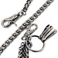 DK Pendant Basic Strong Biker Trucker Key Jean Wallet Chain (27") SLV/BLK CS148