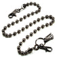 DK Marble Simple Strong Classic Biker Key Jean Wallet Chain (20/30") SLV/BLK CS20MLT