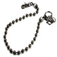 DK Marble Simple Strong Classic Biker Key Jean Wallet Chain (20/30") SLV/BLK CS20MLT
