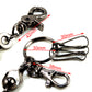 DK Marble Simple Strong Classic Biker Key Jean Wallet Chain (20/30") SLV/BLK CS20MLT