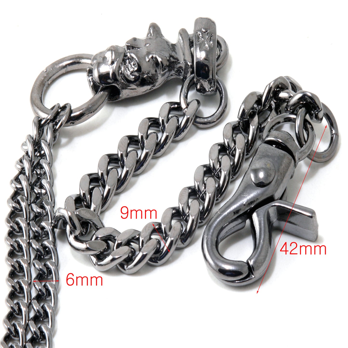 DK Simple Pendant Strong Biker Trucker Key Jean Wallet Chain (27") SYC06MLT