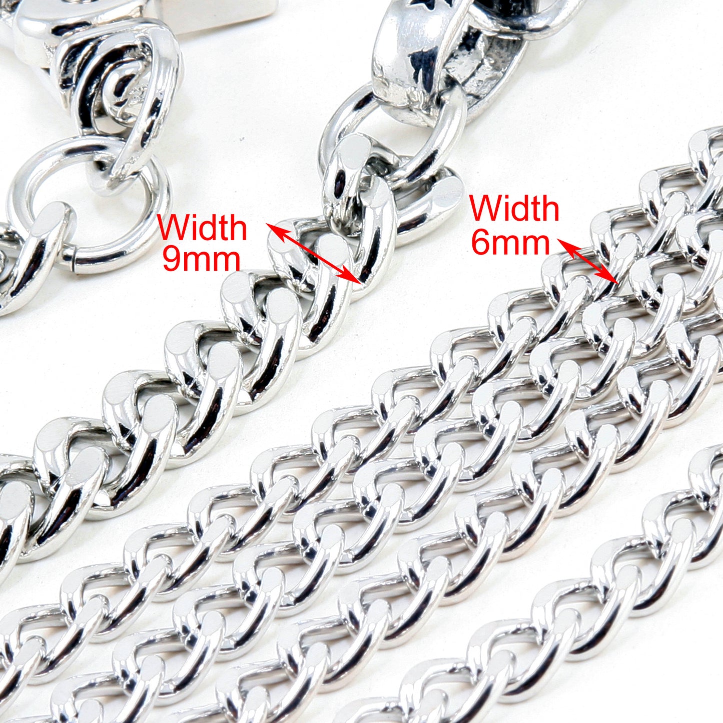 DK Simple Pendant Strong Biker Trucker Key Jean Wallet Chain (27") SYC30MLT