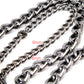 DK 2 Roof Strong Biker Trucker Key Jean Wallet Chain (23.5") SLV/BLK SYC41MLT