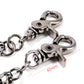 DK 2 Roof Strong Biker Trucker Key Jean Wallet Chain (23.5") SLV/BLK SYC41MLT