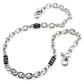 DK Simple Roof Strong Biker Trucker Key Jean Wallet Chain (24.5") SLV/BLK SYC52