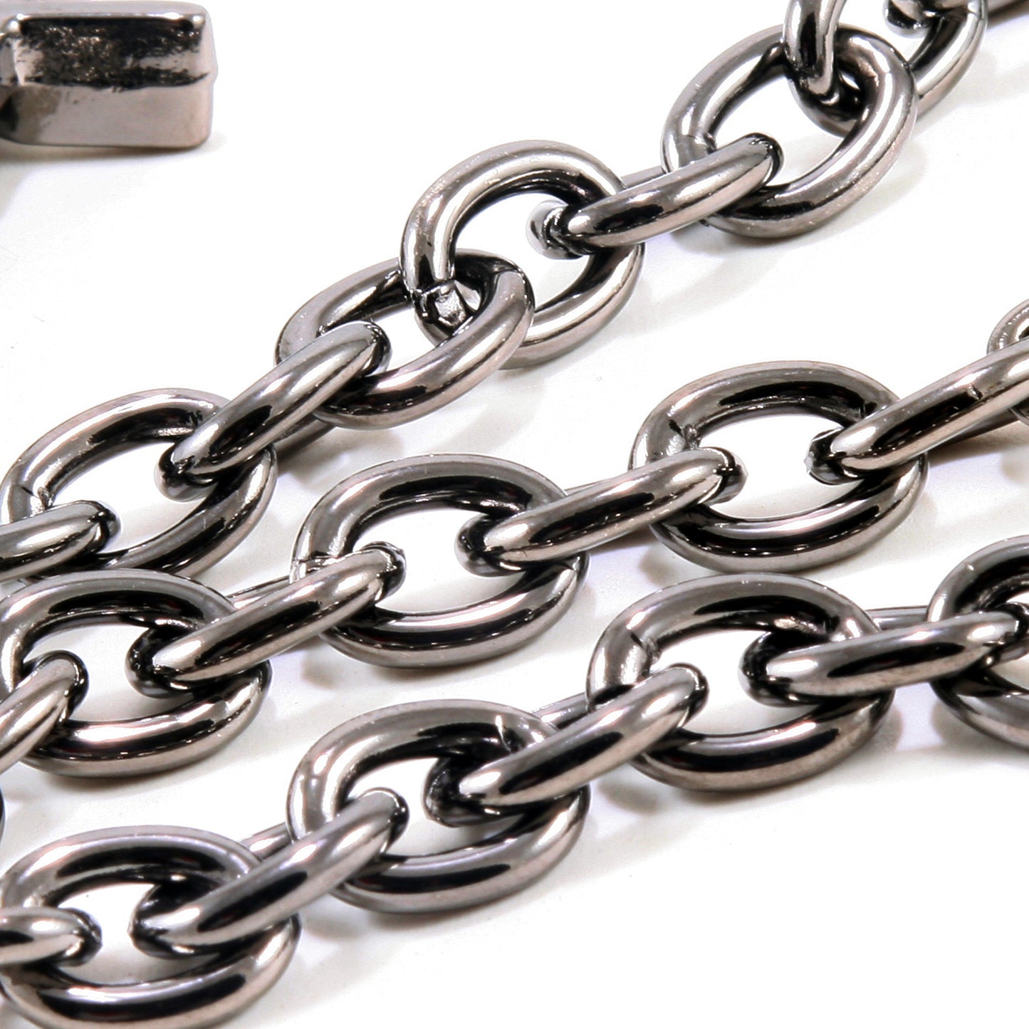 DK Simple Strong Biker Trucker Key Jean Wallet Chain (24.5") SLV/BLK SYC52MLT