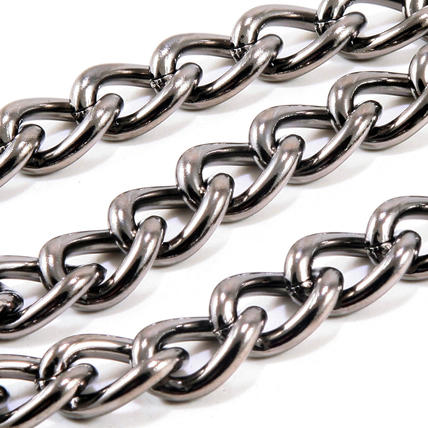 DK Simple Roof Strong Biker Trucker Key Jean Wallet Chain (24.5") SLV/BLK SYC56MLT
