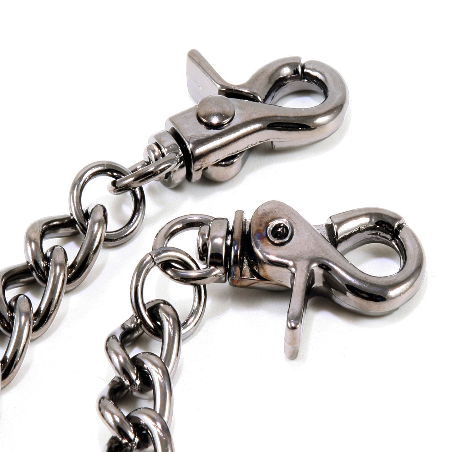DK Simple Roof Strong Biker Trucker Key Jean Wallet Chain (24.5") SLV/BLK SYC56MLT