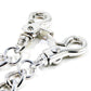 DK Skull Simple Strong Biker Trucker Key Jean Wallet Chain (25") SLV/BLK SYC66MT