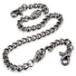 DK Skull Simple Strong Biker Trucker Key Jean Wallet Chain (25") SLV/BLK SYC66MT