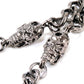 DK Skull Simple Strong Biker Trucker Key Jean Wallet Chain (25") SLV/BLK SYC66MT