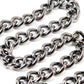 DK Skull Simple Strong Biker Trucker Key Jean Wallet Chain (25") SLV/BLK SYC66MT